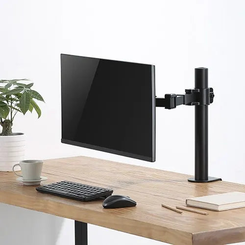 Brateck Single Monitor Affordable Steel Articulating Monitor Arm Fit Most 17'-32' Monitor Up to 9... - Image 4