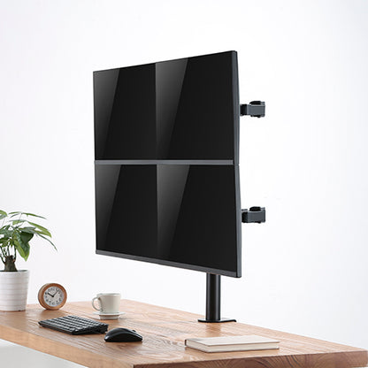 Brateck Quad Monitors Affordable Steel Articulating Monitor Arm Fit Most 17'-32' Monitors Up to 9kg per screen VESA 75x75/100x100 (LS)