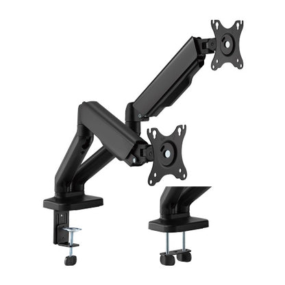 Brateck Cost-Effective Spring-Assisted Dual Monitor Arm Fit Most 17'-32' Monitor Up to 9KG VESA 7...