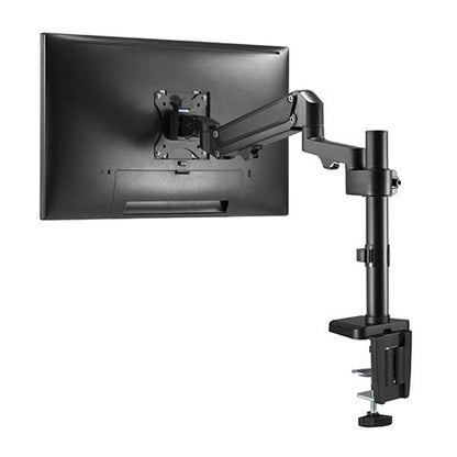 Brateck Single Monitor Heavy-Duty Aluminum Gas Spring Monitor Arm Fit Most 17' - 35' Monitors Up to12kg per screen VESA 75x75/100x100 (LS)