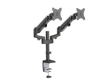 Brateck Dual Monitors Heavy-Duty Aluminum Gas Spring Monitor Arm Fit Most 17''-32'' Up to 12kg pe...