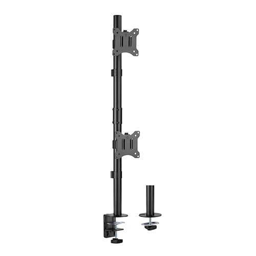 Brateck Vertical Pole Mount Dual-Screen Monitor Mount Fit Most 17'-32' Monitors, Up to 9kg per sc...