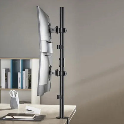 Brateck Vertical Pole Mount Dual-Screen Monitor Mount Fit Most 17'-32' Monitors, Up to 9kg per sc... - Image 2