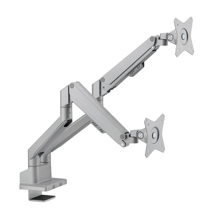 Brateck Dual Monitor Thin Gas Spring Monitor Arm Fit Most 17'-32' Monitors, Up to 9kg per screen... - Image 2