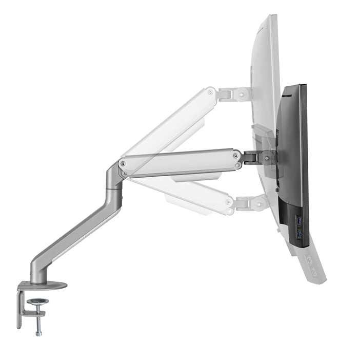 Brateck Single Monitor Economical Spring-Assisted Monitor Arm Fit Most 17'-32' Monitors, Up to 9k... - Image 3