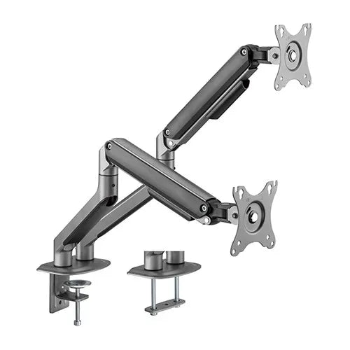 Brateck Dual Monitor Economical Spring-Assisted Monitor Arm Fit Most 17'-32' Monitors, Up to 9kg...