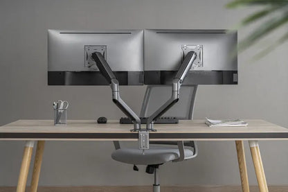 Brateck Dual Monitor Economical Spring-Assisted Monitor Arm Fit Most 17'-32' Monitors, Up to 9kg... - Image 4