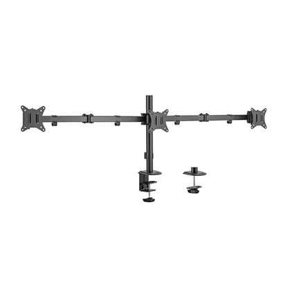 Brateck Triple-Monitor Steel Articulating Monitor Mount Fit Most 17'-27' Monitor Weight Capacity...