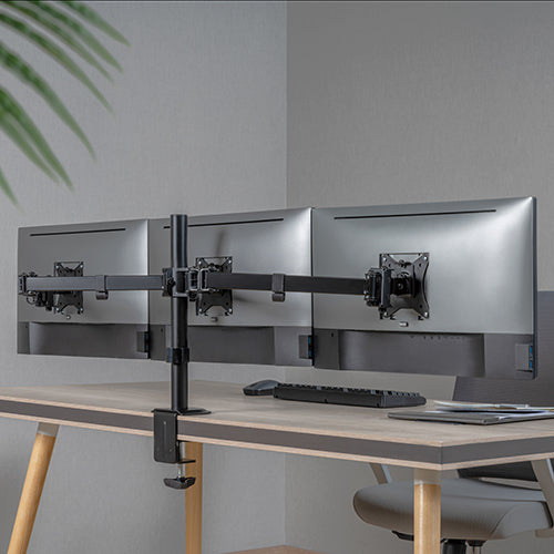 Brateck Triple-Monitor Steel Articulating Monitor Mount Fit Most 17'-27' Monitor Weight Capacity... - Image 2