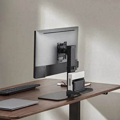 Brateck Vertical Lift Monitor Stand With Thin Client CPU Mount  Fit Most 17'-32' Monitor Up to 8K... - Image 2