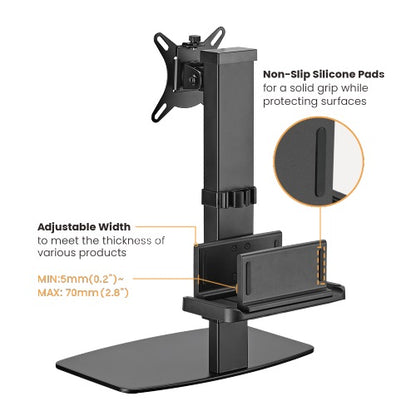 Brateck Vertical Lift Monitor Stand With Thin Client CPU Mount  Fit Most 17'-32' Monitor Up to 8K... - Image 3