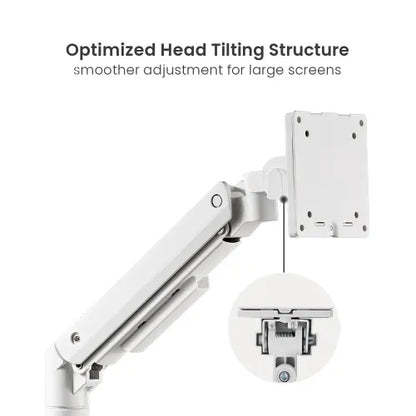Brateck Fabulous Desk-Mounted Heavy-Duty Gas Spring Monitor Arm Fit Most 17'-49' Monitor Up to 20... - Image 2