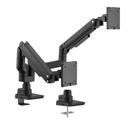 Brateck Fabulous Pole-Mounted Gas Spring Dual Monitor Arm Fit Most 17'-35' Monitors, Up to 20kg p...
