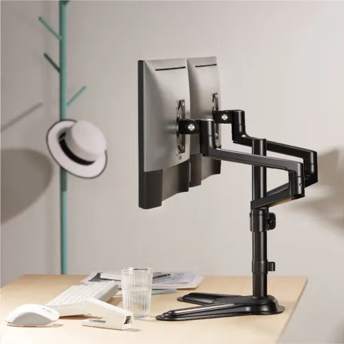 Brateck Premium Aluminum Articulating Monitor Stand Fit Most 17'-32' Monitor Weight Capacity Up t... - Image 2