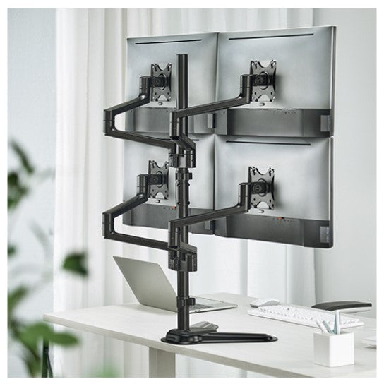 Brateck LDT72-T048 PREMIUM ALUMINUM ARTICULATING MONITOR STAND, from 17'-32', weight capacity 6kg, 180° Rotation (LS)
