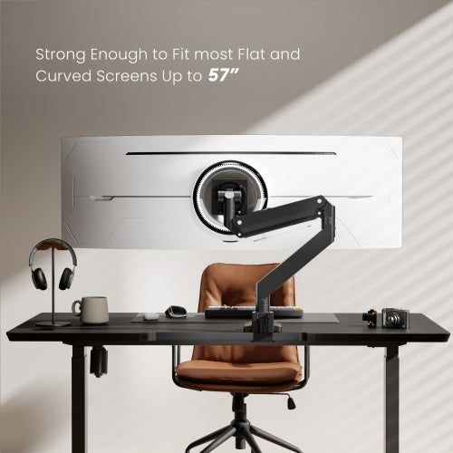 Brateck LDT80-C012 SUPER HEAVY-DUTY GAS SPRING MONITOR ARM For most 17'~57' Monitors, Fit Curved... - Image 3