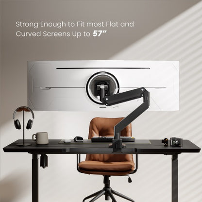 Brateck LDT80-C012 SUPER HEAVY-DUTY GAS SPRING MONITOR ARM For most 17'~57' Monitors, Fit Curved... - Image 3