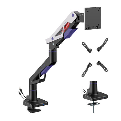 Brateck LDT95-C012UC Atlas Neo Gaming Monitor Arm with USB-A  USB-C Ports For most 24'~57' Monito... - Image 2