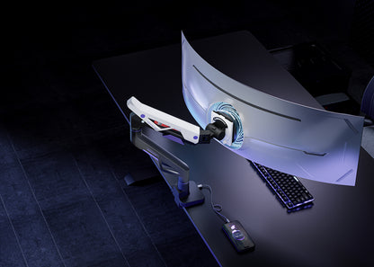 Brateck LDT95-C012UC Atlas Neo Gaming Monitor Arm with USB-A  USB-C Ports For most 24'~57' Monito... - Image 4