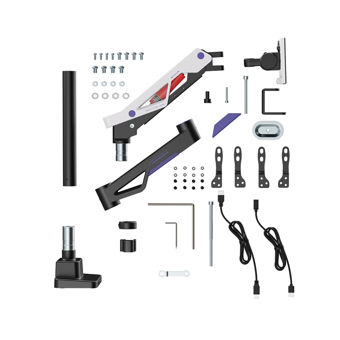 Brateck LDT95-C012UCP Atlas Neo Gaming Pole-Mounted Monitor Arm with USB-A  USB-C Ports For most... - Image 3