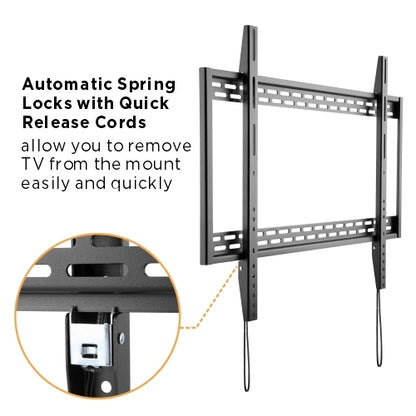 Brateck X-Large Heavy-Duty Fixed Curved  Flat Panel Plasma/LCD TV Wall Mount Bracket for 60'- 100' TVs, 1009x630x32mm