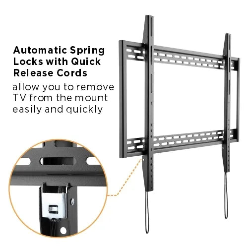 Brateck X-Large Heavy-Duty Fixed Curved  Flat Panel Plasma/LCD TV Wall Mount Bracket for 60'- 100... - Image 3