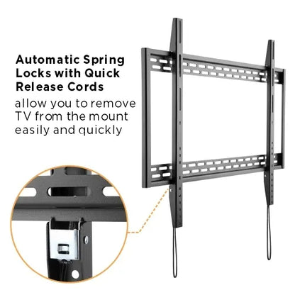 Brateck X-Large Heavy-Duty Fixed Curved  Flat Panel Plasma/LCD TV Wall Mount Bracket for 60'- 100... - Image 3