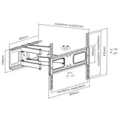 Brateck Economy Solid Full Motion TV Wall Mount for 37'-70' Up to 50kgLED, LCD Flat Panel TVs, Fi... - Image 2