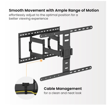 Brateck LPA83-466 Modern Ultra-Slim Full-Motion TV Wall Mount For most 43'-90' TVs, Weight Capaci... - Image 3