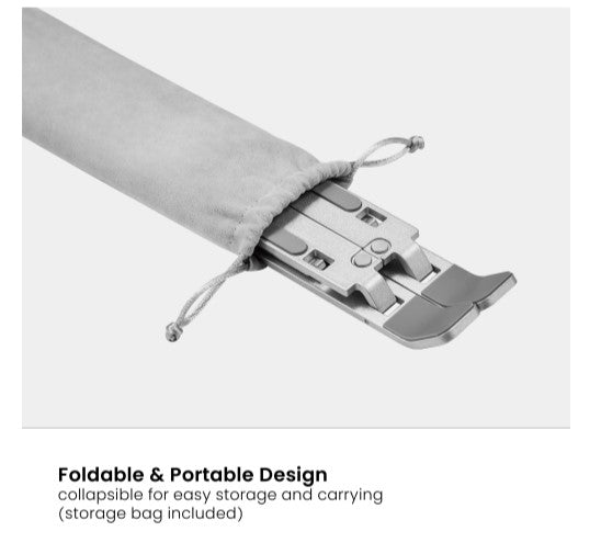 Brateck LPS03-3-03 PORTABLE 6-LEVEL ADJUSTABLE ALUMINUM LAPTOP RISER  For most 11'-15' laptops, t... - Image 3