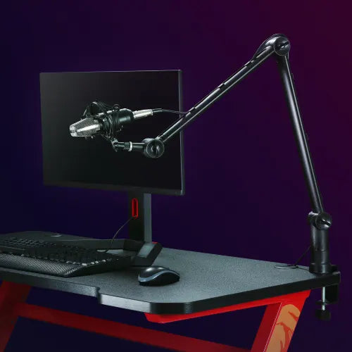 Brateck Professional Microphone Boom Arm Stand, 360° Rotatable Boom, Clip-On Cable Holder, Foldab... - Image 4