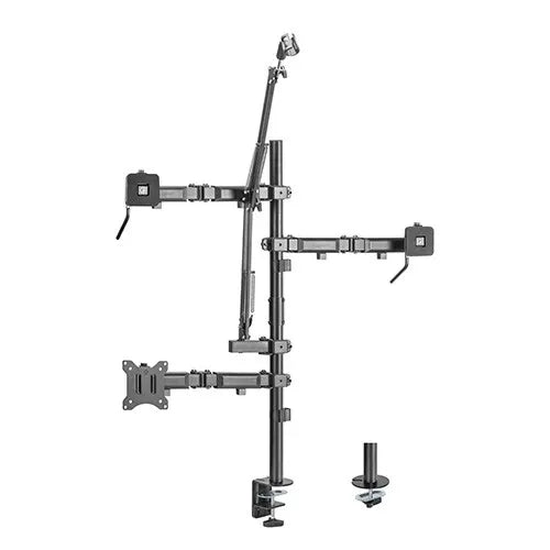 Brateck Single-Monitor All-in-One Studio Setup Desktop Mount Fix 17'-32' Up to 9kg, Fit Curved Mo...