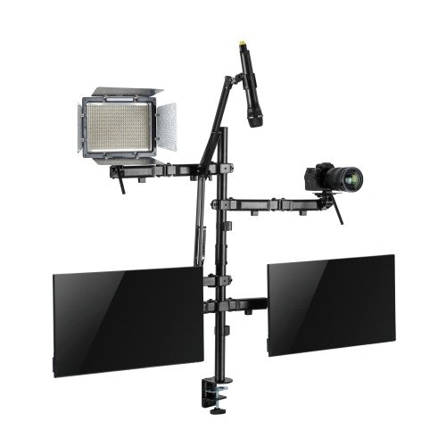 Brateck Dual-Monitor All-in-One Studio Setup Desktop Mount Fit17'-32' Weight Capacity Up to 9kg,... - Image 2
