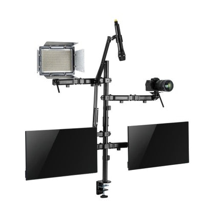 Brateck Dual-Monitor All-in-One Studio Setup Desktop Mount Fit17'-32' Weight Capacity Up to 9kg,... - Image 2