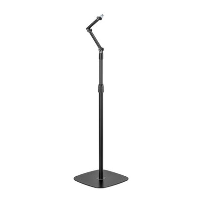 Brateck Stylish Height Adjustable Microphone Floor Stand(Matte Black  Light Grey) 320x320x1694mm...