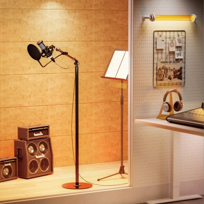 Brateck Flexible Swing-Arm Microphone Floor Stand(NEW), Weight Capacity: 1kg,  Black320x320x1597m... - Image 3