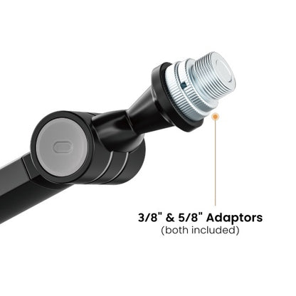 Brateck Flexible Swing-Arm Microphone Floor Stand(NEW), Weight Capacity: 1kg,  Black320x320x1597m... - Image 4