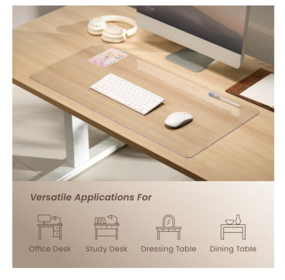 Brateck MP10-18 800mmx400mm Clear Desk Pad, for office desks, study desks, dressing tables, and d... - Image 2