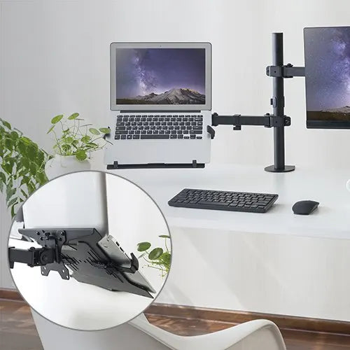 Brateck Steel Laptop Holder Fits10'-15.6' for most desk mounts with standard 75x75/100x100 VESA p... - Image 2