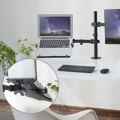 Brateck Steel Laptop Holder Fits10'-15.6' for most desk mounts with standard 75x75/100x100 VESA p... - Image 2