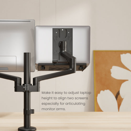 Brateck Adjustable Laptop Tray For Monitor Arms Fits12-17'  with standard 75x75 VESA plate (LS)... - Image 2