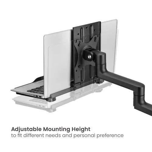 Brateck Adjustable Laptop Tray For Monitor Arms Fits12-17'  with standard 75x75 VESA plate (LS)... - Image 4