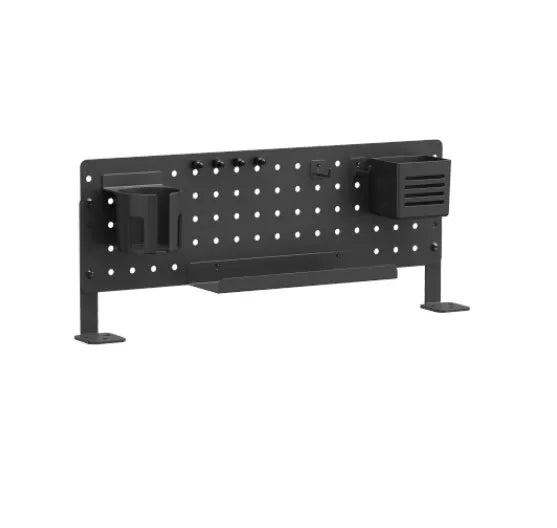 Brateck PB-007-01-B Desk Pegboard Organizer wtih Storage Kits (Black)  600x100x240mm (LS) - Furni...