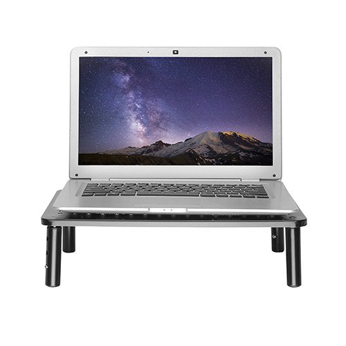 Brateck Height Adjustable Steel Monitor/Laptop Stand (370x235x120mm) Fit Screen Size 13'-32' Weig... - Image 2
