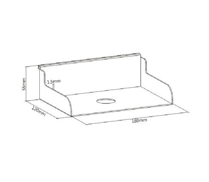 Brateck File Holder, Weight Capacity 3kg-Matte White, 180x120x55mm, Weight Capacity: 3kg (6.6lbs... - Image 2