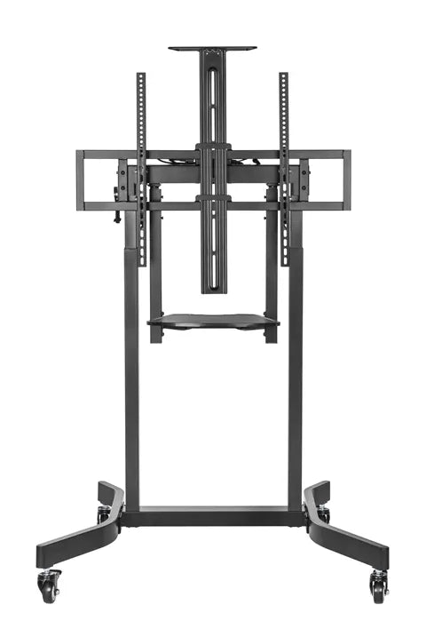 Brateck Deluxe Motorized Large TV Cart with Manual Tilt, Equipment Shelf and Camera Mount Fit 55'...