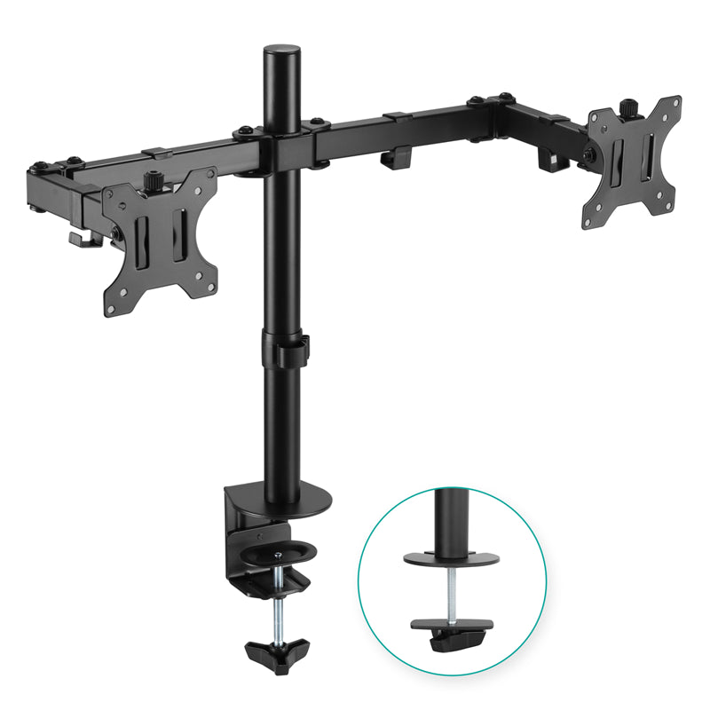 mbeat® activiva ErgoLife Dual Monitor Screen Double Joint Monitor Arm Detachable VESA 360° Rotary...