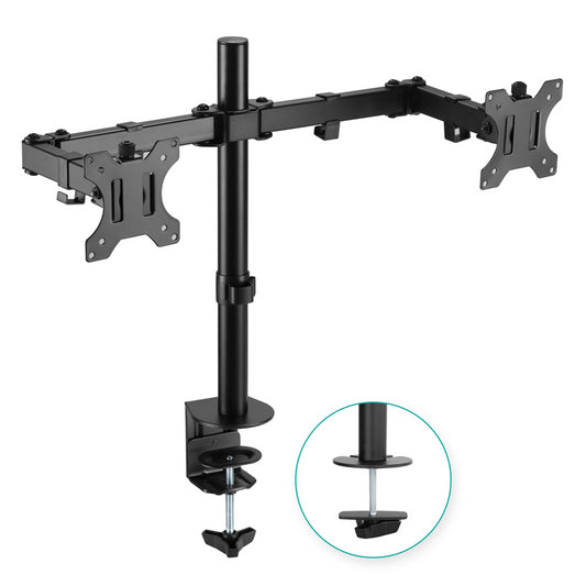 mbeat® activiva ErgoLife Dual Monitor Screen Double Joint Monitor Arm Detachable VESA 360° Rotary...