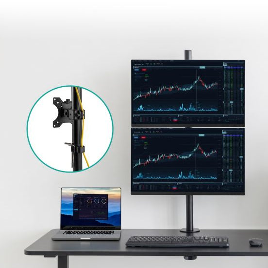 mbeat® activiva Dual-Screen Articulating Vertical Monitor Arm  is designed for ultimate workspace... - Image 3