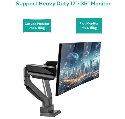 mbeat® activiva Heavy Duty Dual Monitor Screen Gas Spring Monitor Arm Support:For monitors 17'-35... - Image 2